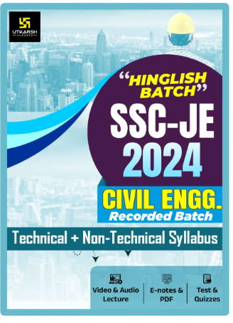 SSC JE(Civil Engineering) Recorded Batch – Utkarsh Classes