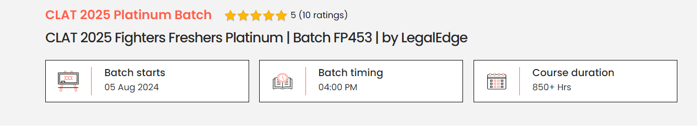 CLAT 2025 Fighter Freshers Crash Course By-Toprankers