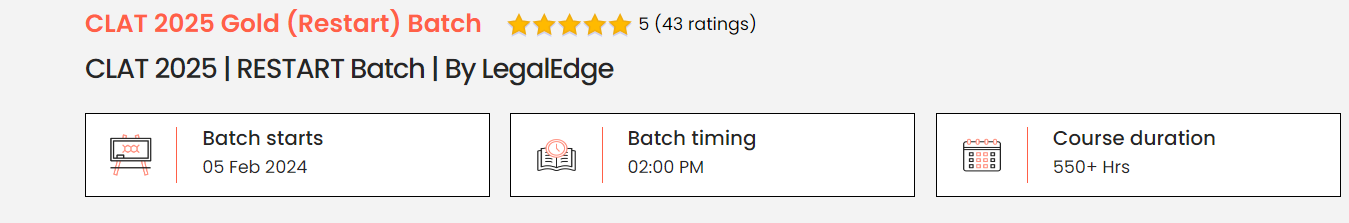 CLAT 2025 Restart Crash Course By-Toprankers