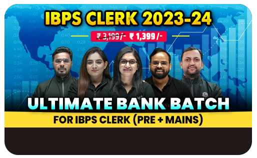 IBPS Clerk Bank Online Course (Pre+Mains) By- Physics Wallah