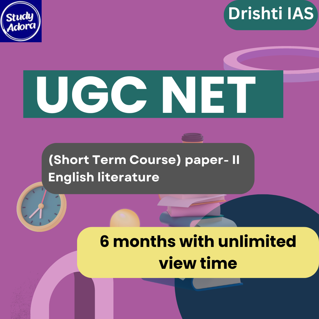 UGC NET (Short Term Course) paper- II English literature Course By – Drishti IAS