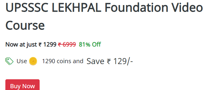 UP Lekhpal Foundation Online Course By- Safalta