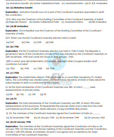 (GK) 2-Polity (PreMains MCQ) question pdf