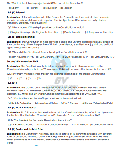 (GK) 2-Polity (PreMains MCQ) question pdf