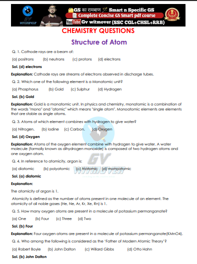 (GK) Chemistry Question Bank pdf