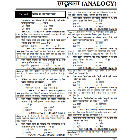 SSC CGL TIER I & II SAMPOORN REASONING HINDI pdf