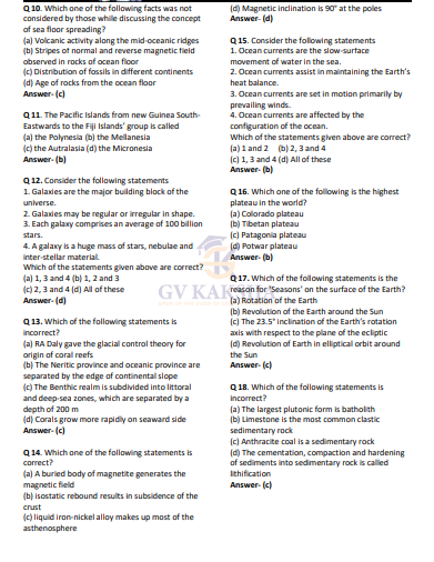 SSC (GK) 4-Geography (Mains MCQ) question pdf