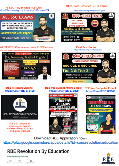 English Subject SSC CHSL 2024 RBE question pdf