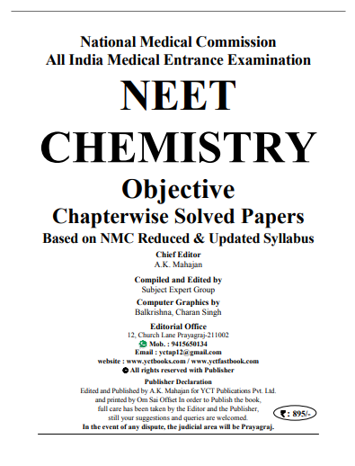 NEET CHEMISTRY Objective Solved Papers question pdf