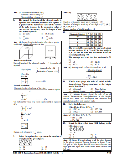 RRB ALP Technician Stage Ist SOLVED PAPERS ENGLISH MEDIUM question pdf