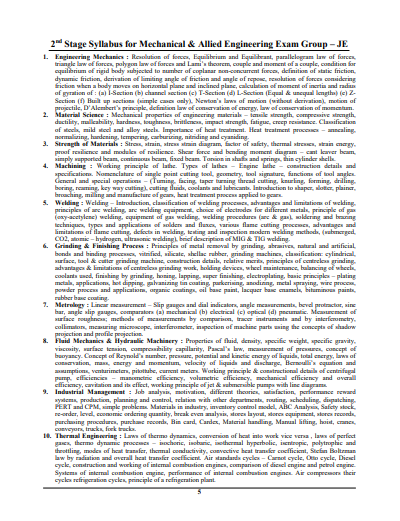 RRB JESSE Mechanical & Allied Engineering Solved Papers