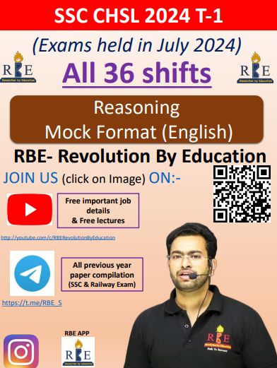 Reasoning (eng)SSC CHSL 2024 RBE question pdf