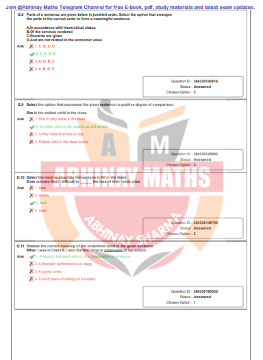 SSC CHSL Hindi by Abhinay Maths question pdf