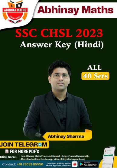 SSC CHSL Hindi by Abhinay Maths question pdf