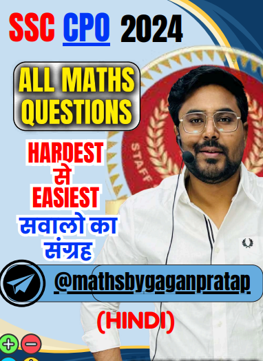 SSC CPO PRE 2024 Maths Hard To Easy (HINDI) question pdf