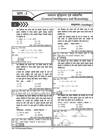 SSC GD 2024 GENERAL INTELLIGENCE REASONING question pdf