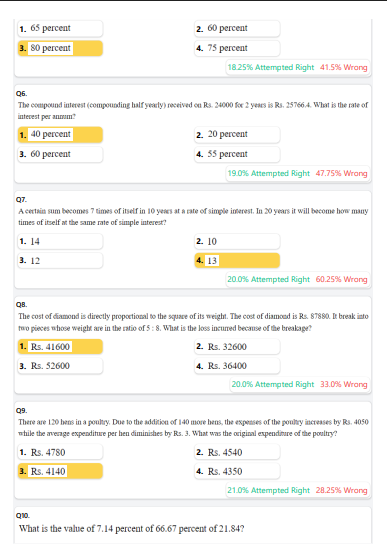 SSC GD PRE 2024 Maths Hard To Easy (English) question pdf