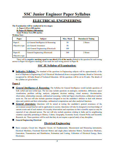 SSC JE 2024 ELECTRICAL ENGINEERING SOLVED PAPERS question pdf