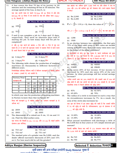 SSC Phase XII 2024 (13 SETS) WITH SOLUTIONS question pdf