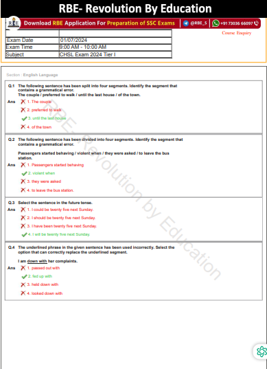 (eng) SSC CHSL 2024 format_RBE_Shubham sir question pdf
