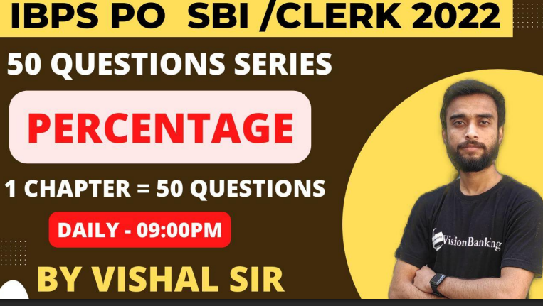 Banking Exams (IBPS PO SBI PO RBI) Questions pdf by VISHAL SIR