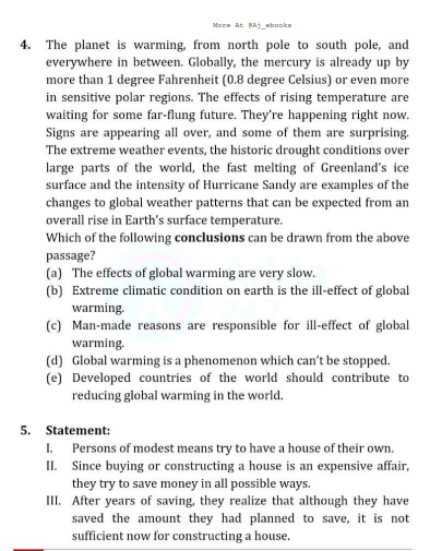 Logical Reasoning statement &conclusion pdf