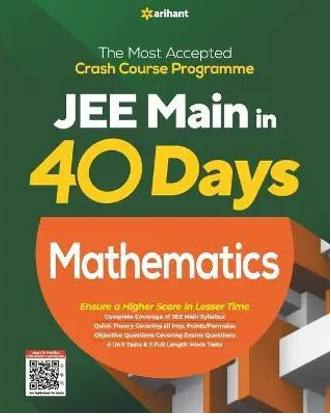 40 Days Crash Course for JEE Main Mathematics Books PDF