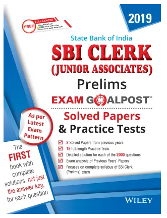 Wiley’s State Bank of India (SBI) Clerk (Junior Associates) Prelims Exam Book PDF