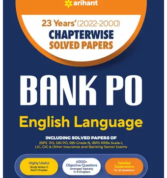 22 Years’ Chapterwise Solved Papers Bank PO English Language 2025-2026 Sixth Edition Book PDF