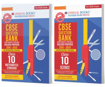 CBSE Question Bank Class 10 Maths & Science (2 Books) Solved Papers For 2026 Board Exams Books PDF