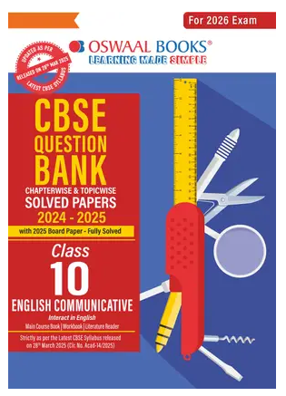 CBSE Question Bank SOLVED PAPERS Class 10 English Communicative For 2026 Exam Books PDF