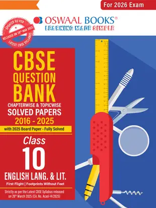 CBSE Question Bank SOLVED PAPERS Class 10 English Language & Lit For 2026 Exam Books PDF