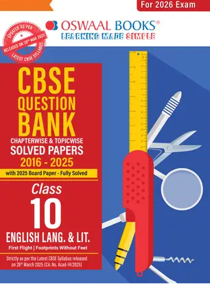 CBSE Question Bank SOLVED PAPERS Class 10 English Language & Lit For 2026 Exam Books PDF