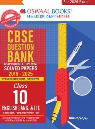 CBSE Question Bank SOLVED PAPERS Class 10 English Language & Lit For 2026 Exam Books PDF