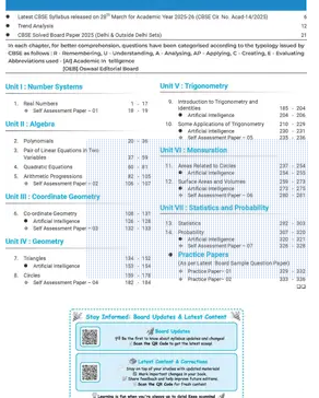 CBSE Question Bank SOLVED PAPERS Class 10 Maths (Standard) For 2026 Exam Books PDF