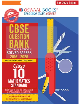 CBSE Question Bank SOLVED PAPERS Class 10 Maths (Standard) For 2026 Exam Books PDF