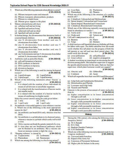 Defence Exams CDS & CDS OTA General Knowledge pdf