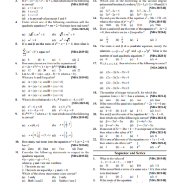 Defence Exams (NDA,CDS,AFCAT) Mathematics pdf
