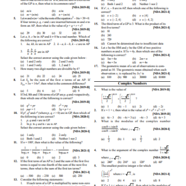 Defence Exams (NDA,CDS,AFCAT) Mathematics pdf