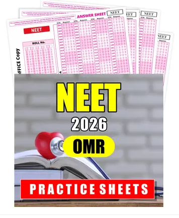 OMR Sheets For Practise NEET Exam 2026, 180 MCQ’s With NTA Latest NMC Pattern Books PDF