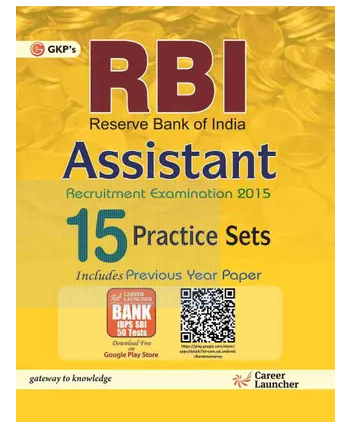 RBI (Reserve Bank of India) 2020 : Assistant – 15 Practice Sets 2 Edition Book PDF