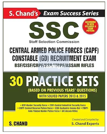 SSC: Central Armed Police Forces (CAPF) Constable (GD) Recruitment Exam Books PDF