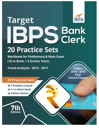 Target IBPS Bank Clerk 20 Practice Sets Workbook for Preliminary & Main Exam Book PDF