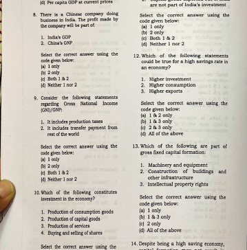 UPSC Economy MCQs 450 2025-26 questions pdf BY VIVEK SINGH