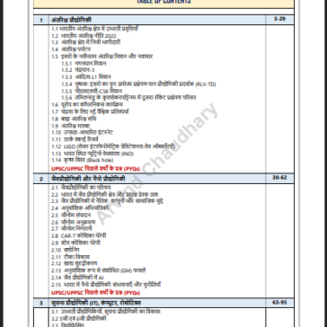 UPSC mains Science & Technology MBS pdf