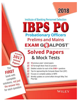 Wiley’s Institute of Banking Personnel Selection Probationary Officers (IBPS PO), Prelims and Mains, Exam Book pdf