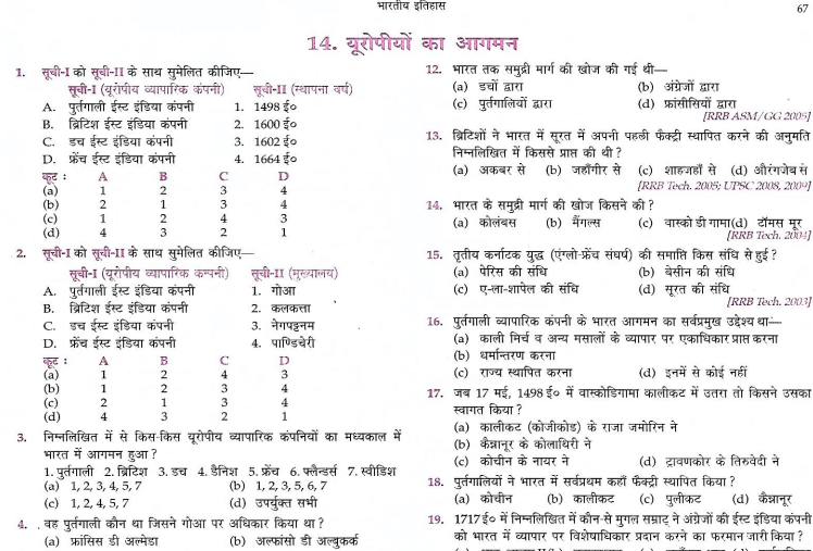 Rajasthan GK Modern history in hindi pdf